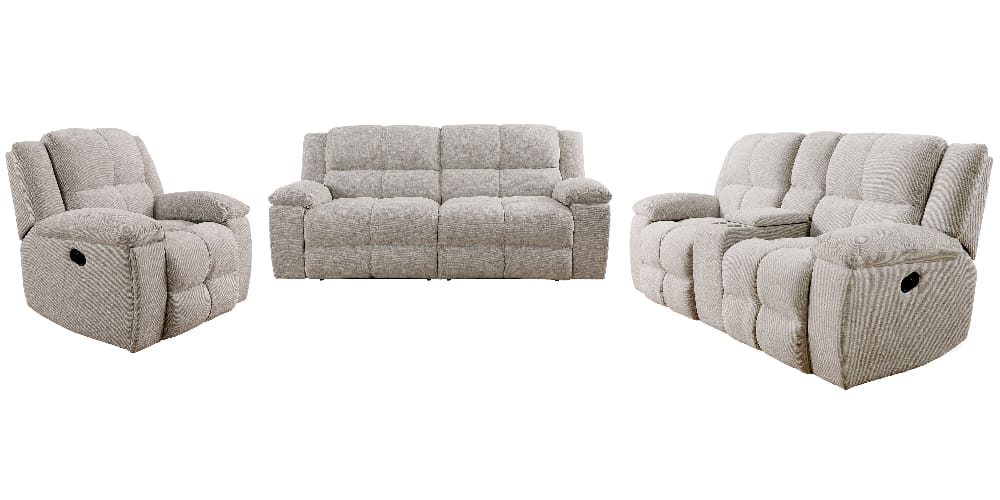 Parker House - Buster - Opal Taupe Manual Reclining Sofa Loveseat and Recliner - MBUS-321-OPTA view 1