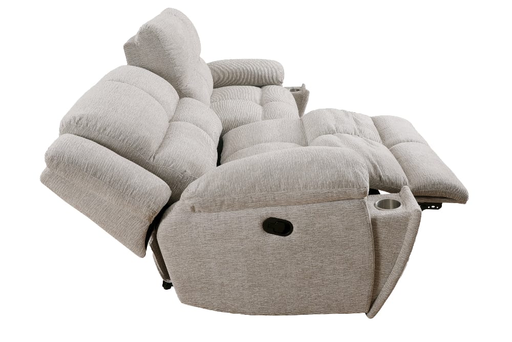 Parker House - Buster - Opal Taupe Manual Reclining Sofa Loveseat and Recliner - MBUS-321-OPTA view 6