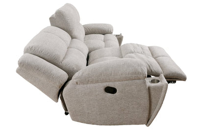 Parker House - Buster - Opal Taupe Manual Reclining Sofa Loveseat and Recliner - MBUS-321-OPTA view 6