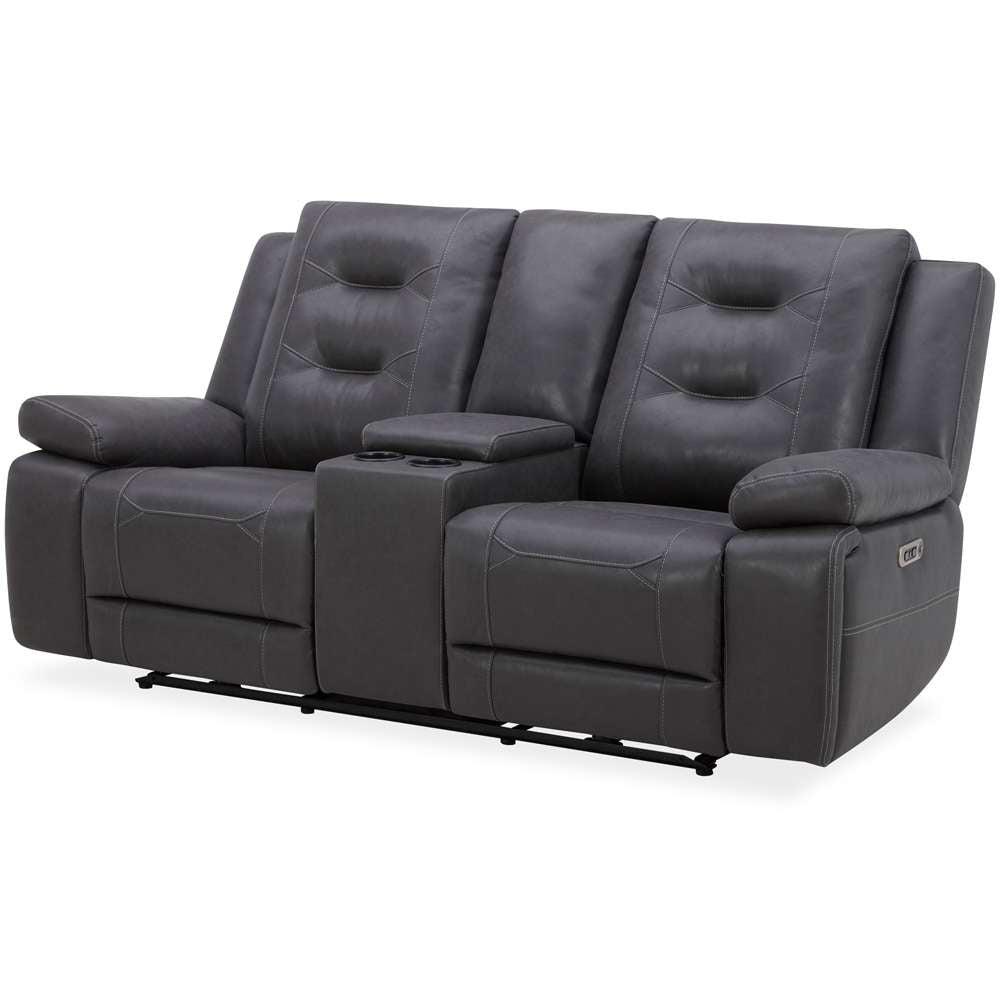 Parker House -  Caldwell - Tahoe Charcoal Power Console Loveseat - MCAL#822CPH-TACH veiw 1