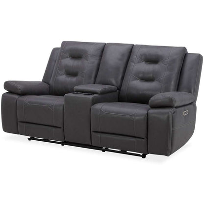 Parker House -  Caldwell - Tahoe Charcoal Power Console Loveseat - MCAL#822CPH-TACH veiw 1