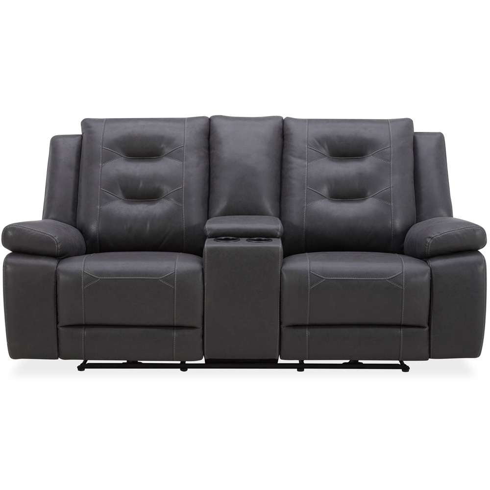 Parker House -  Caldwell - Tahoe Charcoal Power Console Loveseat - MCAL#822CPH-TACH veiw 2