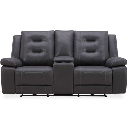 Parker House -  Caldwell - Tahoe Charcoal Power Console Loveseat - MCAL#822CPH-TACH veiw 2