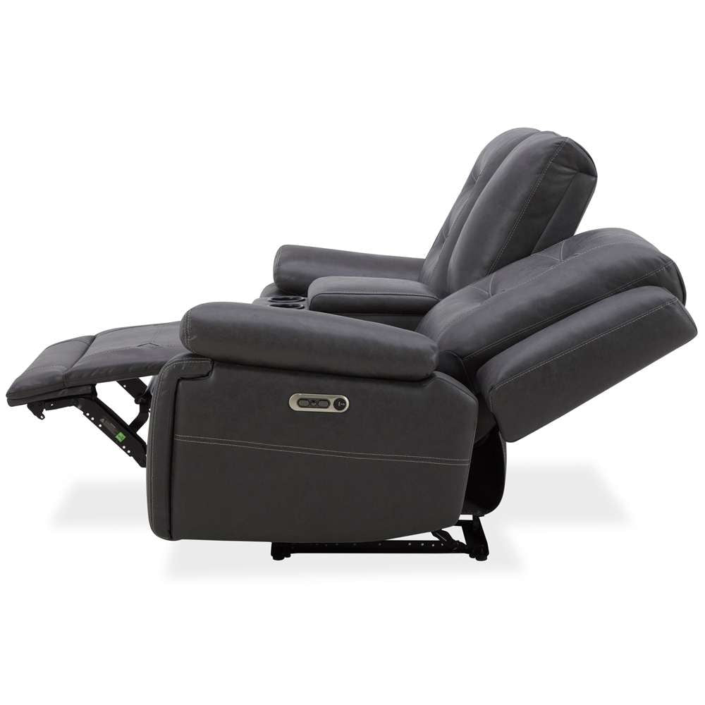 Parker House -  Caldwell - Tahoe Charcoal Power Console Loveseat - MCAL#822CPH-TACH veiw 3