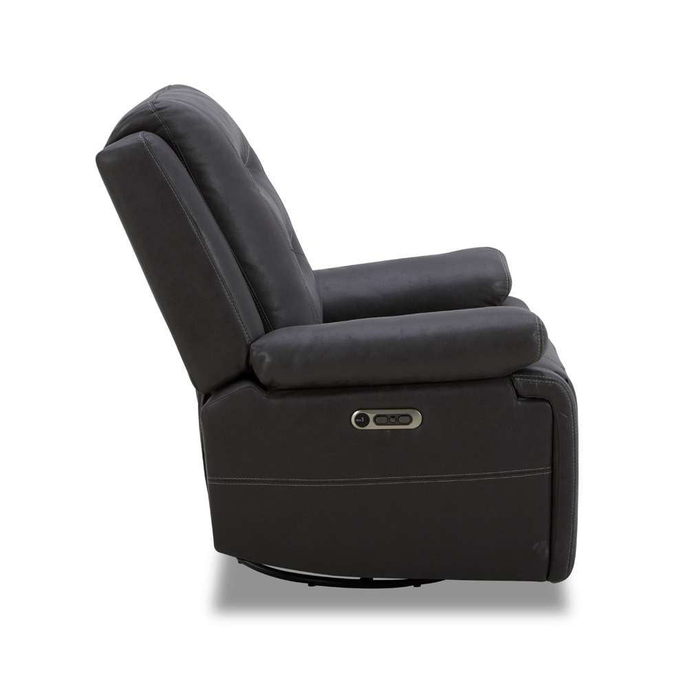 Parker House -  Caldwell - Tahoe Charcoal Power Swivel Glider Recliner - MCAL#812GSPH-TACH veiw 5