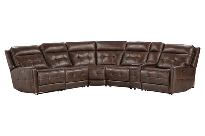 Parker House - Canterbury - Acorn 6 Piece Zero Gravity Modular Power Reclining Sectional - MCAN-PACKA(HZ)-ACO view 1