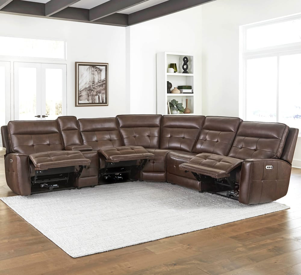 Parker House - Canterbury - Acorn 6 Piece Zero Gravity Modular Power Reclining Sectional - MCAN-PACKA(HZ)-ACO view 3