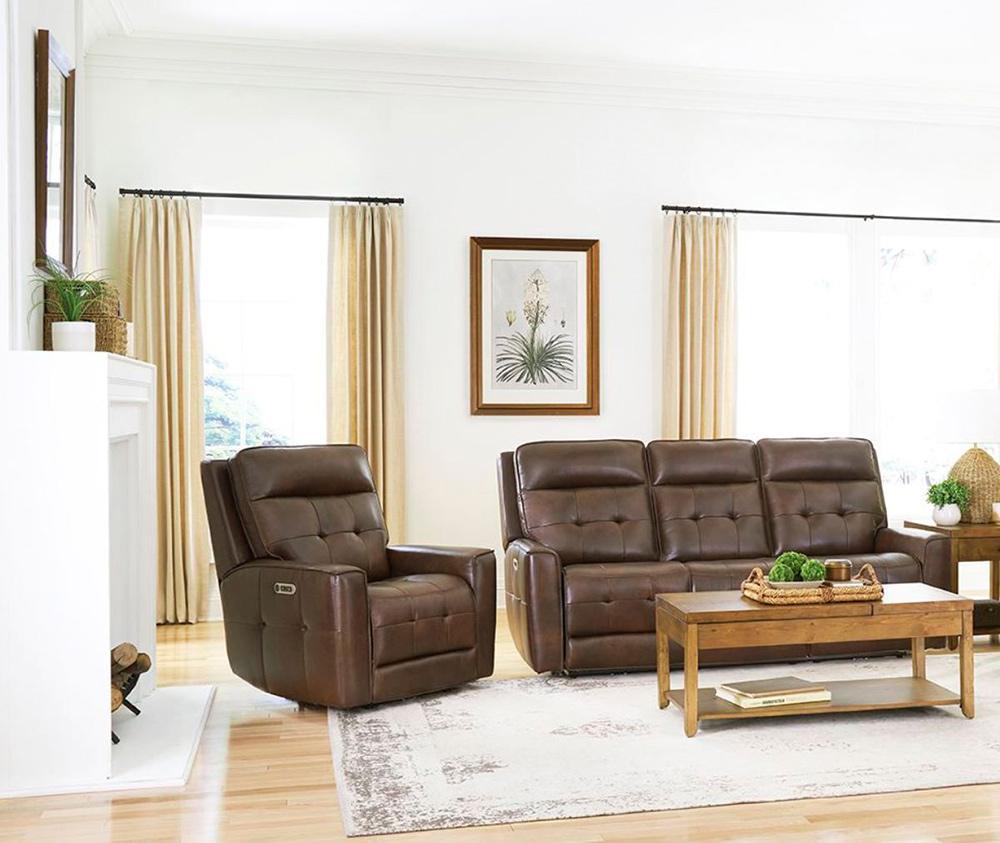Parker House - Canterbury - Acorn Power Reclining Zero Gravity Sofa and Recliner - MCAN-31PHZ-ACO view 2