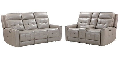 Parker House - Canterbury - Pewter Power Reclining Zero Gravity Sofa and Loveseat - MCAN-32PHZ-PEW view 1