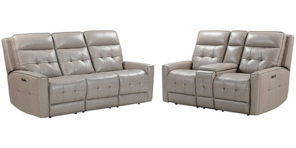 Parker House - Canterbury - Pewter Power Reclining Zero Gravity Sofa and Loveseat - MCAN-32PHZ-PEW view 3