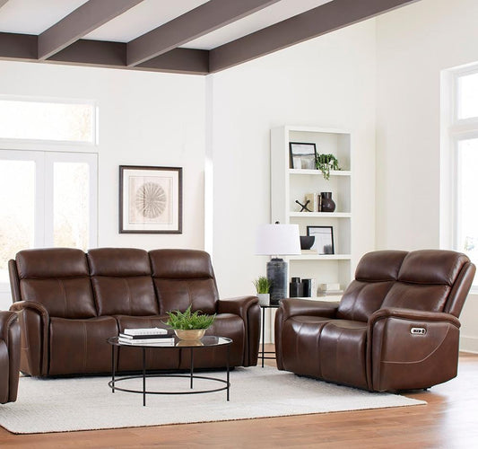 Parker House - Cascade - Auburn Power Reclining Sofa and Loveseat - MCAS-32PH-AUBN view 2