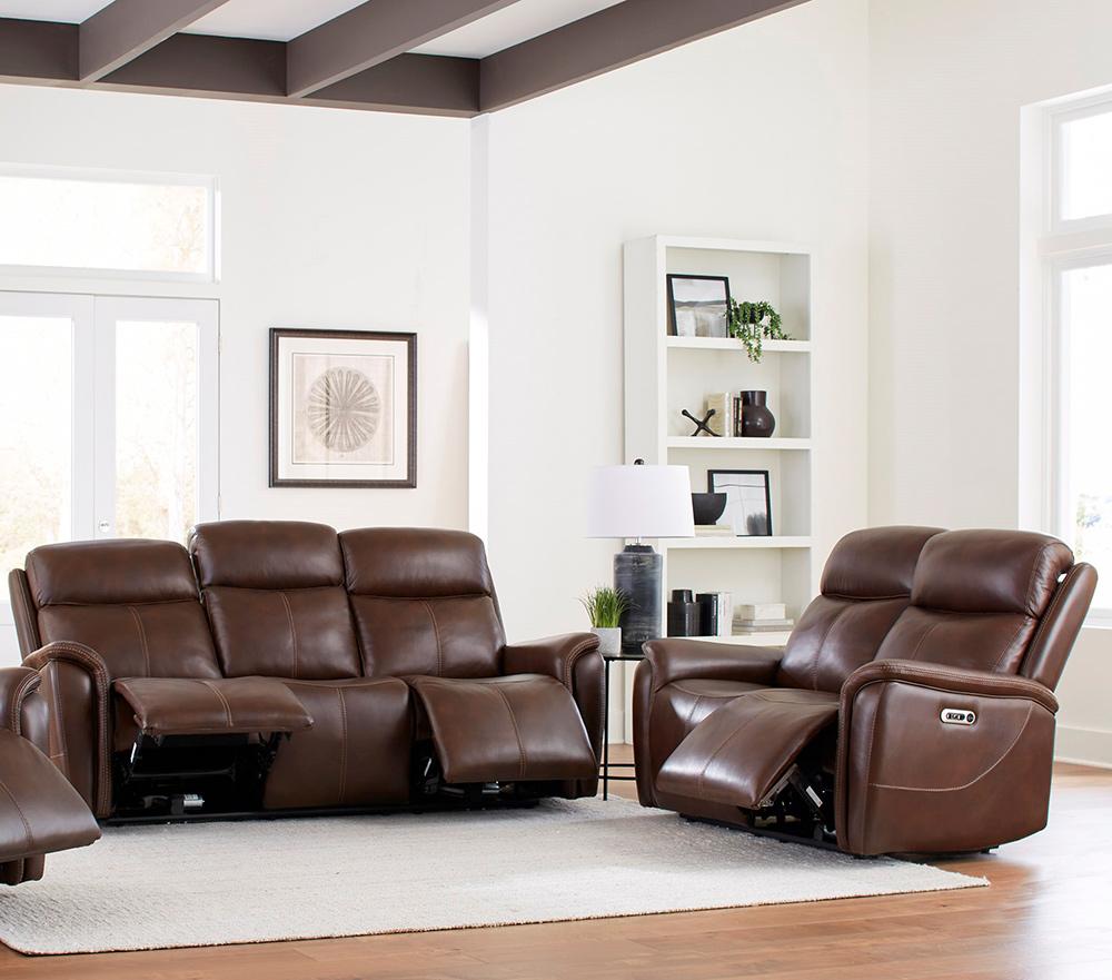 Parker House - Cascade - Auburn Power Reclining Sofa and Loveseat - MCAS-32PH-AUBN view 3