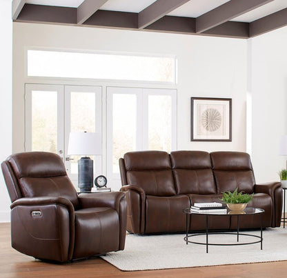 Parker House - Cascade - Auburn Power Reclining Sofa and Recliner - MCAS-31PH-AUBN view 2