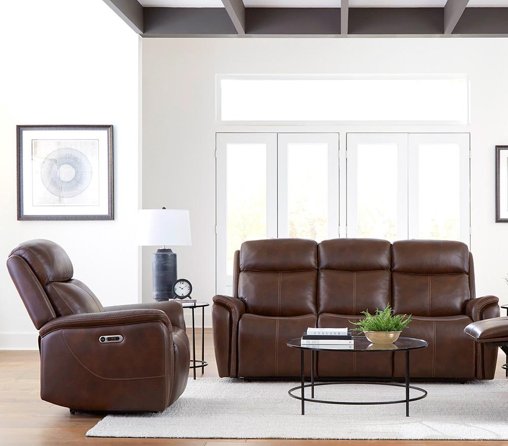 Parker House - Cascade - Auburn Power Reclining Sofa and Recliner - MCAS-31PH-AUBN view 4