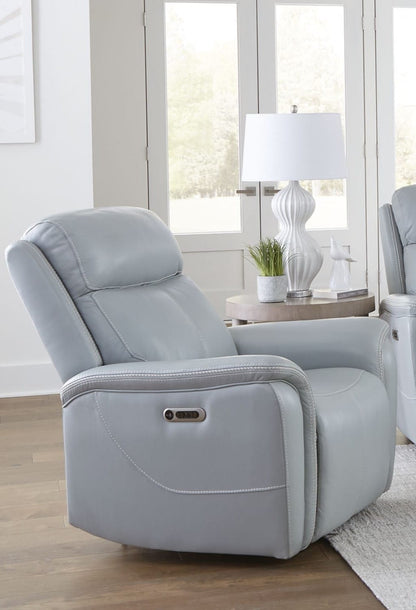 Parker House -  Cascade - Seamist Grey Power Recliner - MCAS#812PH-SMGR view 3