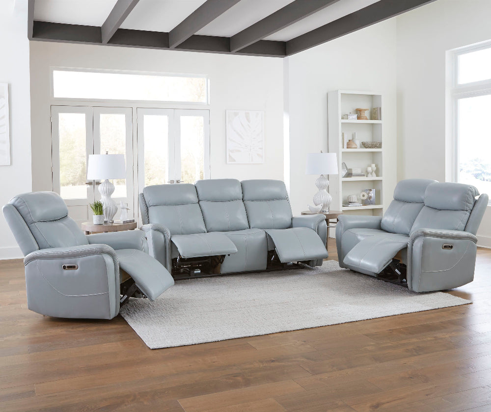 Parker House -  Cascade - Seamist Grey Power Recliner - MCAS#812PH-SMGR view 6