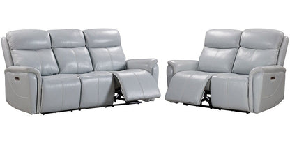 Parker House - Cascade - Seamist Grey Power Reclining Sofa and Loveseat - MCAS-32PH-SMGR view 1