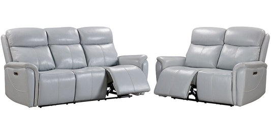 Parker House - Cascade - Seamist Grey Power Reclining Sofa and Loveseat - MCAS-32PH-SMGR view 1