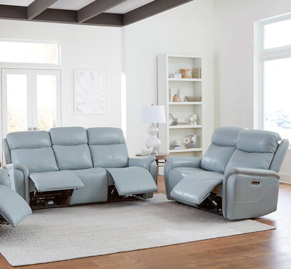 Parker House - Cascade - Seamist Grey Power Reclining Sofa and Loveseat - MCAS-32PH-SMGR view 3