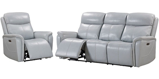 Parker House - Cascade - Seamist Grey Power Reclining Sofa and Recliner - MCAS-31PH-SMGR view 1