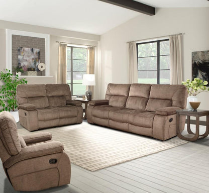 Parker House - Chapman Manual Triple Reclining Sofa in Kona - MCHA833-KON view 2