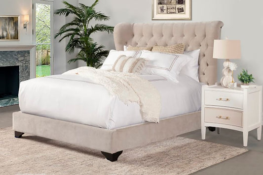 Parker House - Chloe King Bed (Natural) in Meringue - BCHL#9000-2-MER view 2
