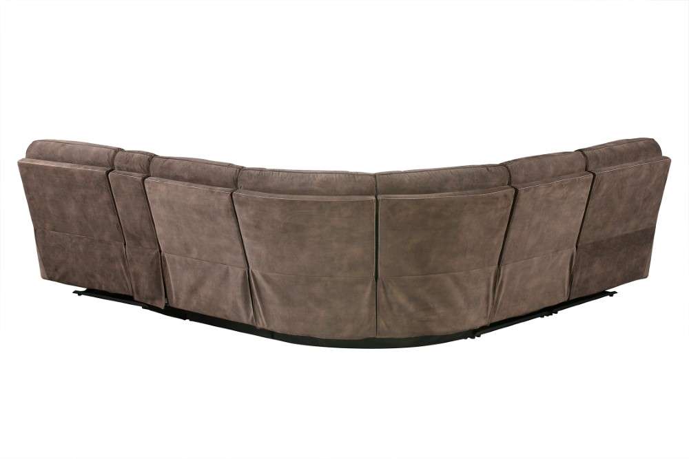 Parker House - Cooper Shadow Brown 6 Pc Manual Reclining Sectional with Entertainment Console - MCOO-PACKA-SBR veiw 6