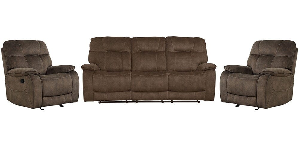 Parker House - Cooper - Shadow Brown Manual Glider Reclining Sofa and Two Recliners - MCOO-311-SBR view 1