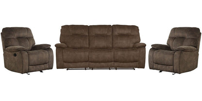 Parker House - Cooper - Shadow Brown Manual Glider Reclining Sofa and Two Recliners - MCOO-311-SBR view 1