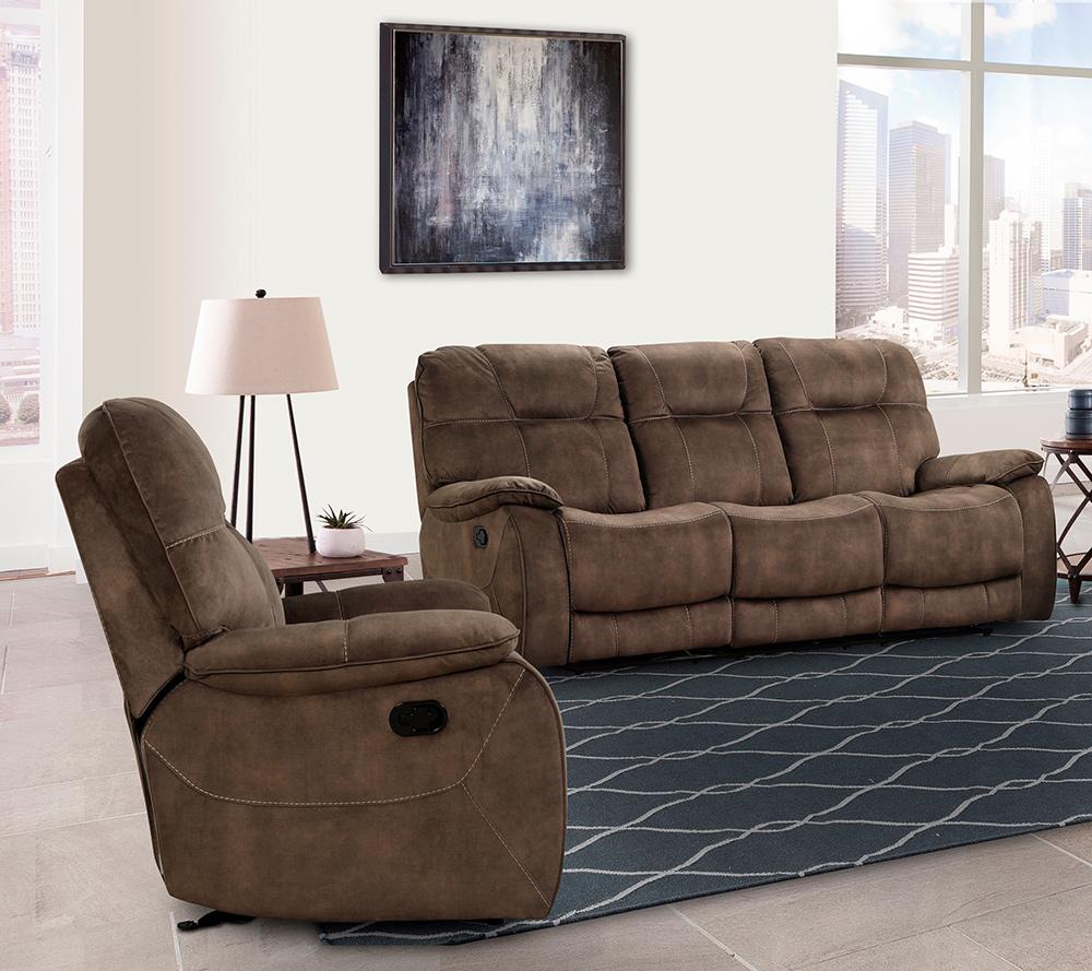 Parker House - Cooper - Shadow Brown Manual Reclining Sofa and Recliner - MCOO-31-SBR view 2