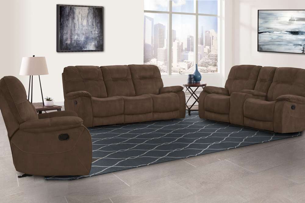 Parker House - Cooper - Shadow Brown Manual Reclining Sofa Loveseat and Recliner - MCOO-321-SBR veiw 3