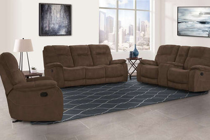 Parker House - Cooper - Shadow Brown Manual Reclining Sofa Loveseat and Recliner - MCOO-321-SBR veiw 3