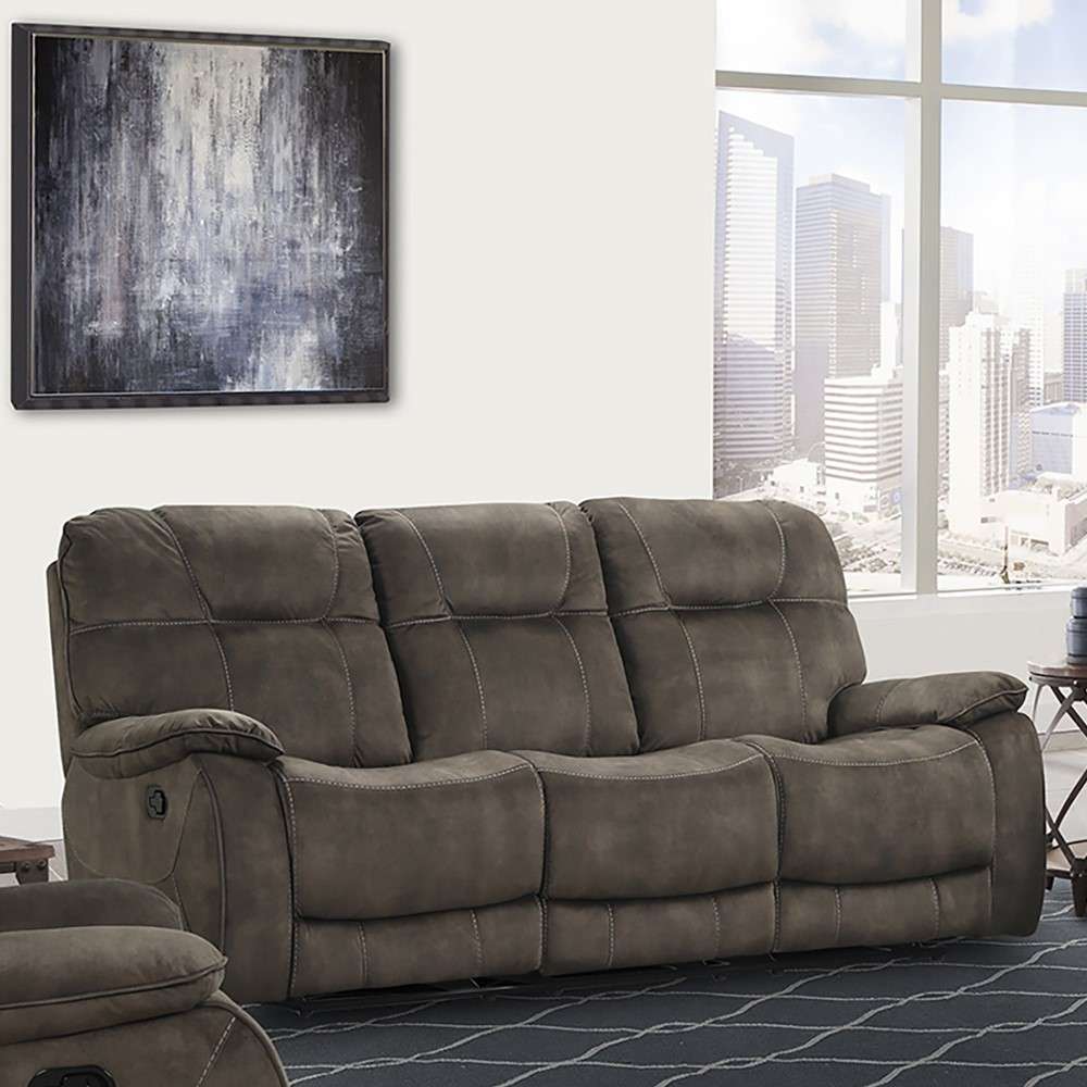 Parker House - Cooper Shadow Brown Manual Triple Reclining Sofa - MCOO833-SBR veiw 1