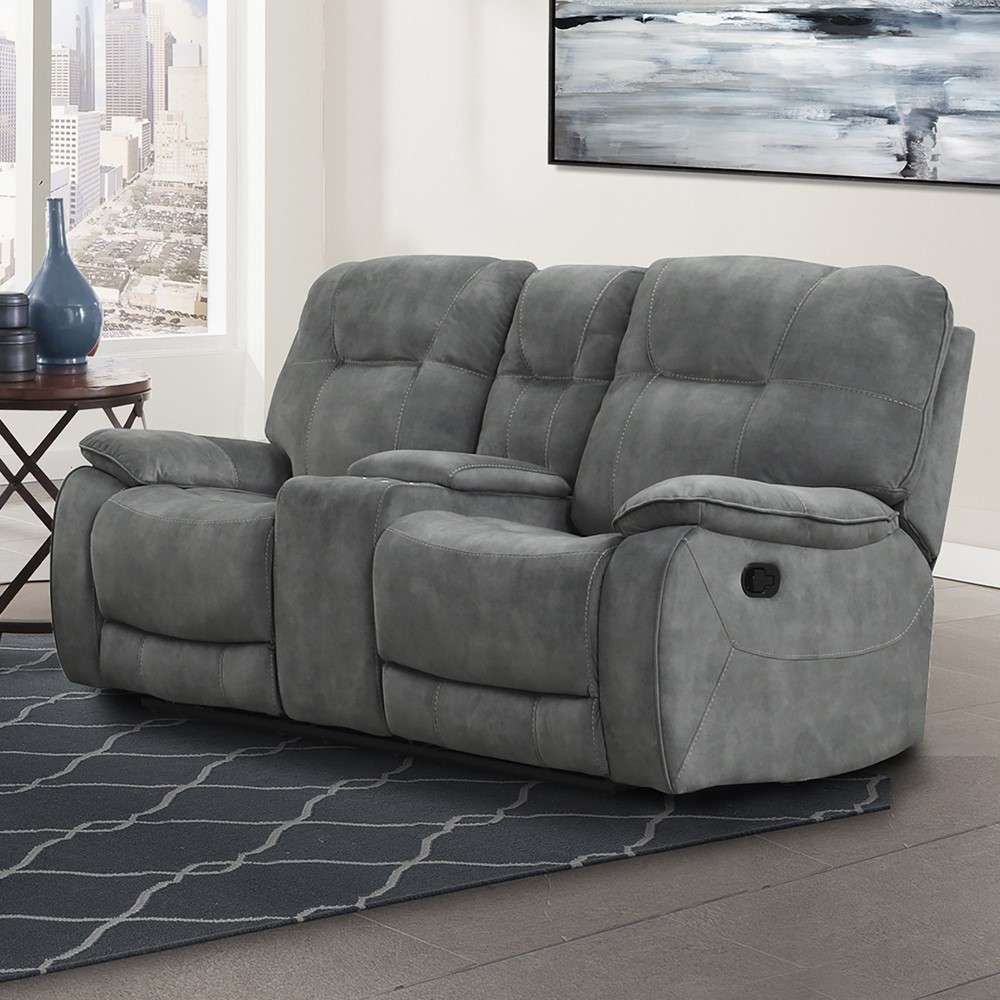 Parker House - Cooper Shadow Grey Manual Console Loveseat - MCOO822C-SGR veiw 1