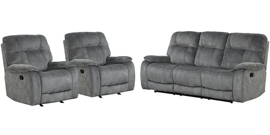 Parker House - Cooper - Shadow Grey Manual Glider Reclining Sofa and Two Recliners - MCOO-311-SGR view 1