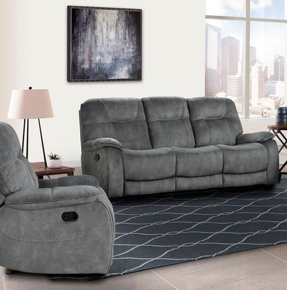 Parker House - Cooper - Shadow Grey Manual Reclining Sofa and Recliner - MCOO-31-SGR view 2