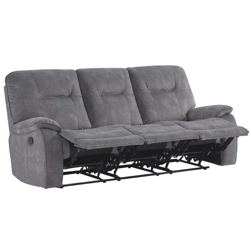 Parker House - Cooper Shadow Grey Manual Triple Reclining Sofa - MCOO833-SGR veiw 3