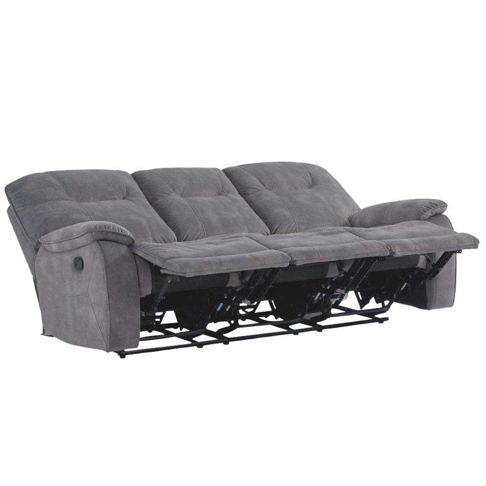 Parker House - Cooper Shadow Grey Manual Triple Reclining Sofa - MCOO833-SGR veiw 4