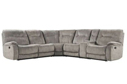Parker House - Cooper Shadow Natural 6 Pc Manual Reclining Sectional with Entertainment Console - MCOO-PACKA-SNA view 1
