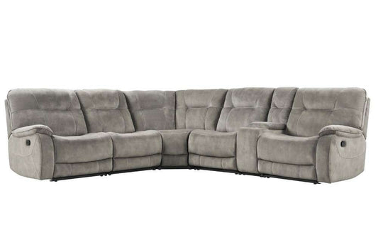 Parker House - Cooper Shadow Natural 6 Pc Manual Reclining Sectional with Entertainment Console - MCOO-PACKA-SNA view 1