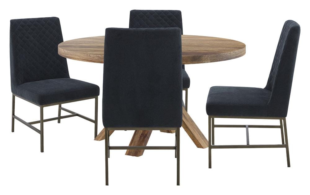 Parker House - Crossings - Downtown Dining 60 In. Round Dining Table With 4 Upholstered Chairs - DDOW-5PC-60RND-DDIA-ELNV veiw 1