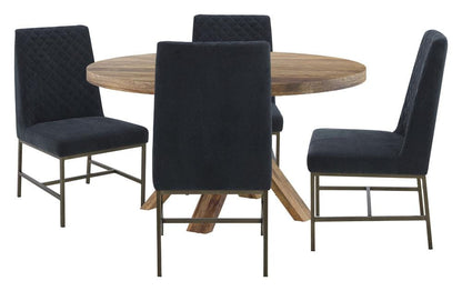 Parker House - Crossings - Downtown Dining 60 In. Round Dining Table With 4 Upholstered Chairs - DDOW-5PC-60RND-DDIA-ELNV veiw 1