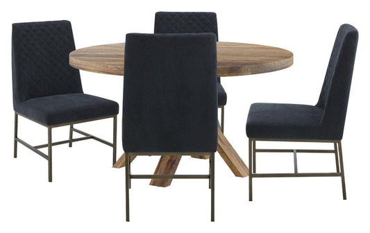 Parker House - Crossings - Downtown Dining 60 In. Round Dining Table With 4 Upholstered Chairs - DDOW-5PC-60RND-DDIA-ELNV veiw 1