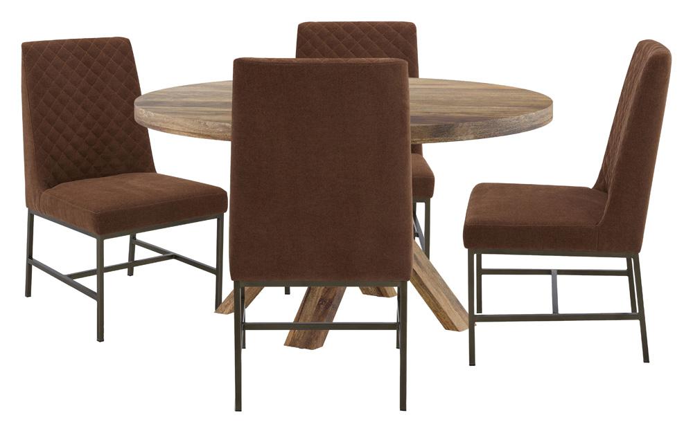 Parker House - Crossings - Downtown Dining 60 In. Round Dining Table With 4 Upholstered Chairs - DDOW-5PC-60RND-DDIA-ELRS veiw 1