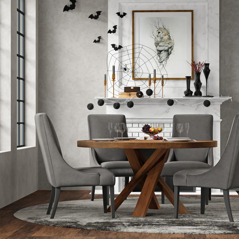 Parker House - Crossings - Downtown Dining 60 In. Round Dining Table With 4 Upholstered Chairs - DDOW-5PC-60RND-DSIE-CPSL veiw 11