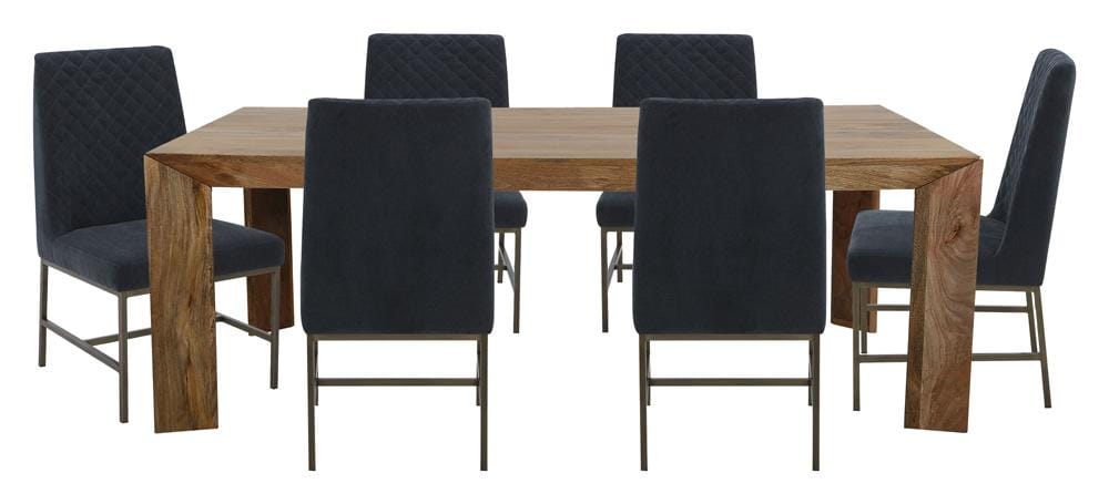 Parker House - Crossings - Downtown Dining 86 In. Rectangular Dining Table With 6 Upholstered Chairs - DDOW-7PC-86REC-DDIA-ELNV veiw 1