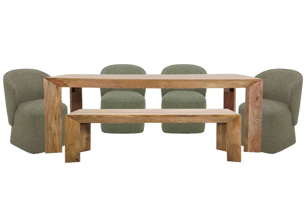 Parker House - Crossings - Downtown Dining 86 In. Rectangular Dining Table With 4 Upholstered Chairs - DDOW-6PC-86REC-B-4C-QMSG view 1