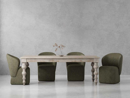 Parker House - Crossings - Eden Dining 84 In. Rectangular Dining Table With 4 Upholstered Chairs - DEDE-5PC-84REC-DBGO-QMSG view 11