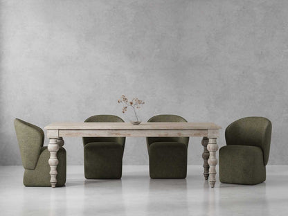Parker House - Crossings - Eden Dining 84 In. Rectangular Dining Table With 4 Upholstered Chairs - DEDE-5PC-84REC-DBGO-QMSG view 19
