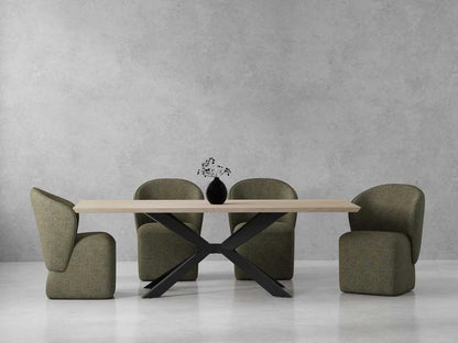 Parker House - Crossings - Monaco Dining 86 In. Rectangular Dining Table With 4 Upholstered Chairs - DMON-5PC-86REC-DBGO-QMSG view 11